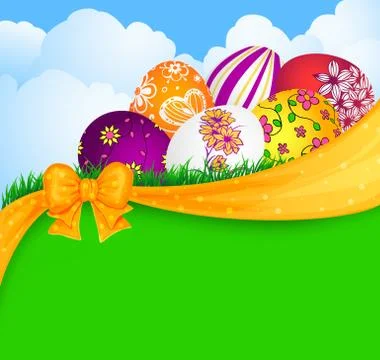 Easter eggs Stock Illustration