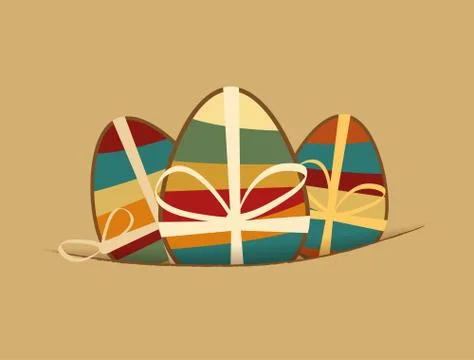 Easter eggs Stock Illustration