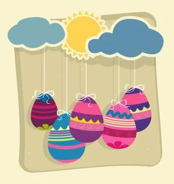 Easter eggs Stock Illustration