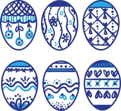 Easter eggs Stock Illustration
