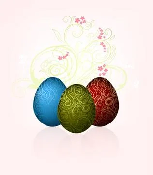 Easter eggs Stock Illustration