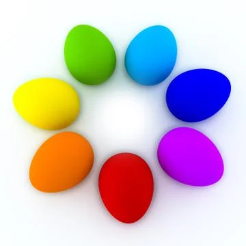 Easter eggs Stock Illustration