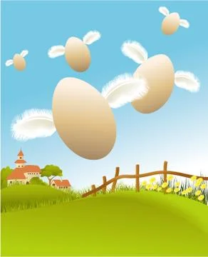 Easter eggs Stock Illustration