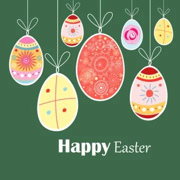 Easter eggs Stock Illustration