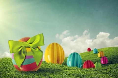 Easter Eggs Stock Illustration