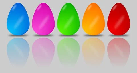 Easter eggs Illustrazione stock