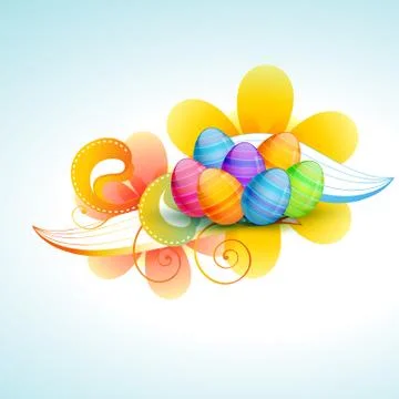 Easter eggs Stock Illustration