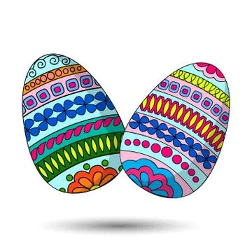 Easter eggs Stock Illustration
