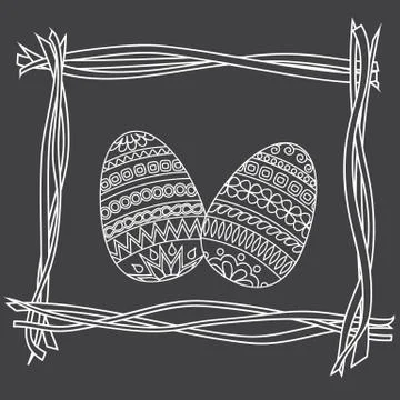 Easter eggs Stock Illustration