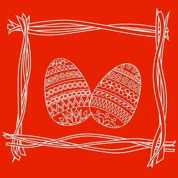 Easter eggs Stock Illustration