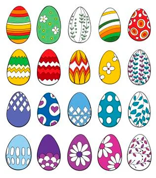 Easter eggs Stock Illustration