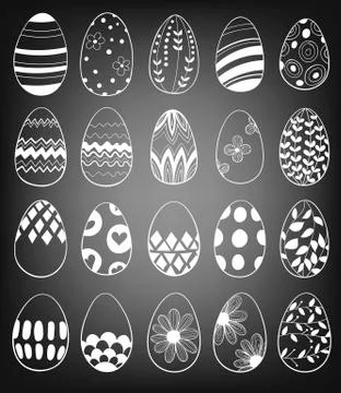 Easter eggs Illustrazione stock