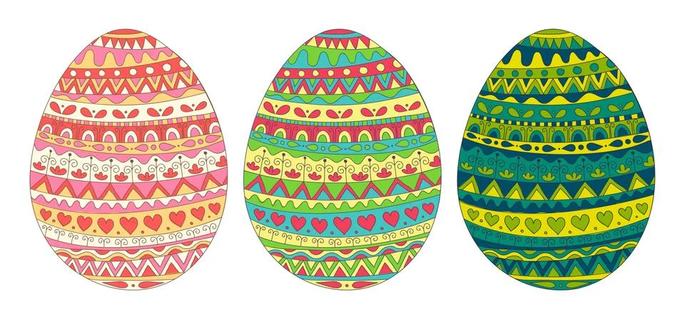 Easter eggs Stock Illustration