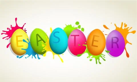 Easter eggs Illustrazione stock