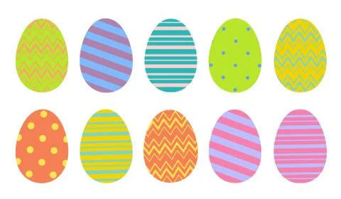 Easter eggs Stock Illustration