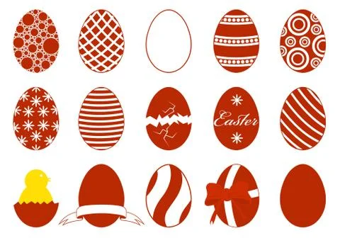 Easter eggs Illustrazione stock
