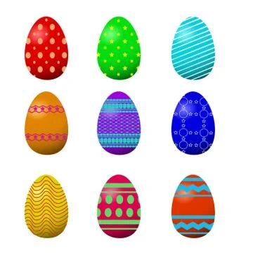 Easter eggs Stock Illustration