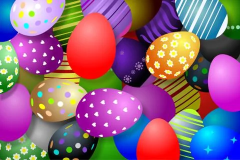 Easter eggs Stock Illustration