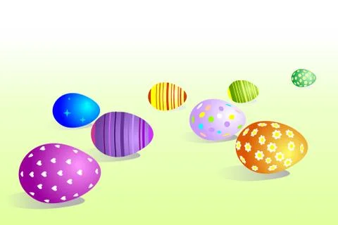 Easter eggs Stock Illustration