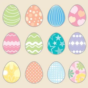 Easter eggs Stock Illustration