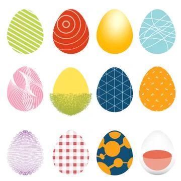 Easter eggs Stock Illustration