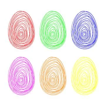 Easter eggs. Stock Illustration