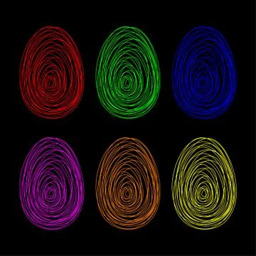 Easter eggs. Stock Illustration