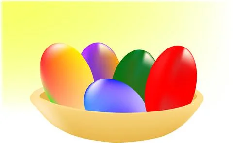 Easter eggs Stock Illustration