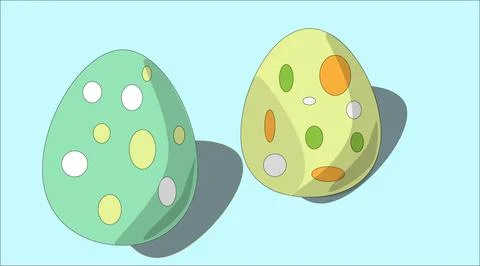 Easter eggs Stock Illustration