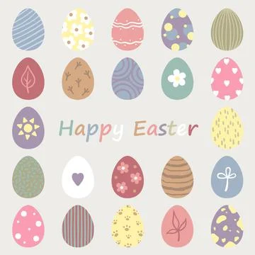 Easter eggs Stock Illustration