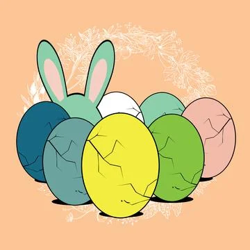 Easter eggs Stock Illustration