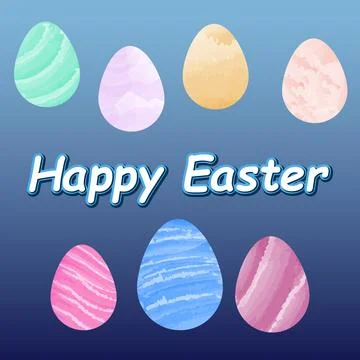 Easter eggs Stock Illustration