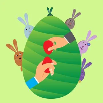 Easter eggs Stock Illustration
