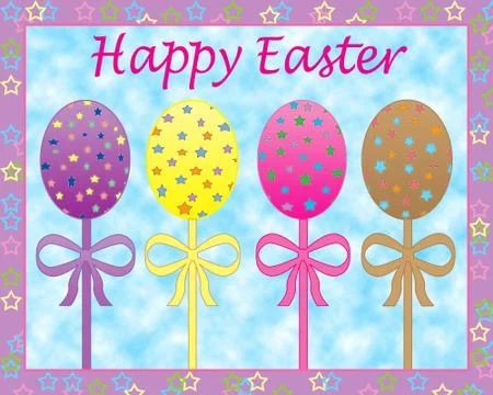 Easter eggs illustration Stock Illustration