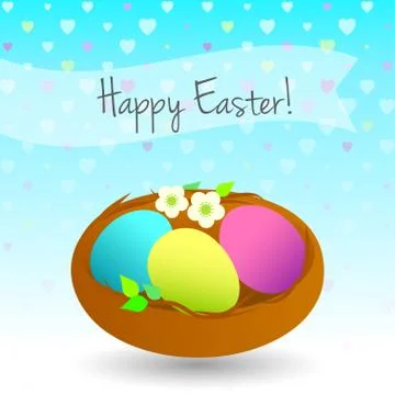 Easter eggs illustration Stock Illustration