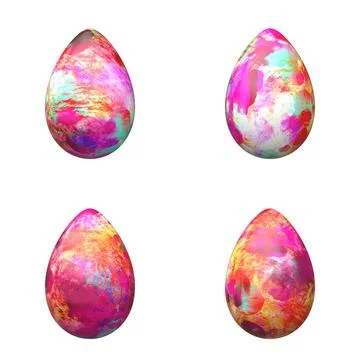 Easter eggs An image of four nice easter eggs isolated on white Copyright:... Stock Photos