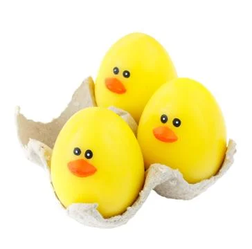 Easter eggs isolated Stock Photos