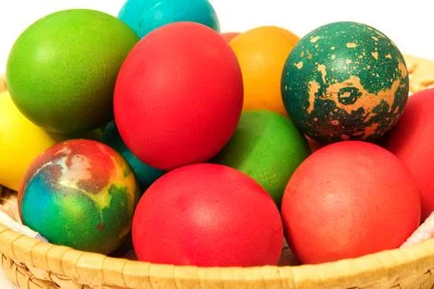 Easter eggs isolated Stock-Fotos