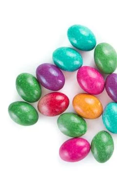 Easter eggs isolated Stock Photos
