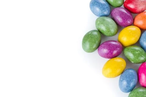 Easter eggs isolated Stock Photos