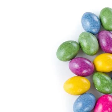 Easter eggs isolated Stock Photos