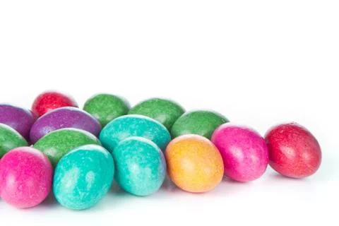Easter eggs isolated Stock Photos
