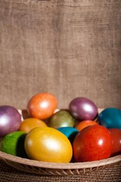 Easter eggs isolated Stock Photos