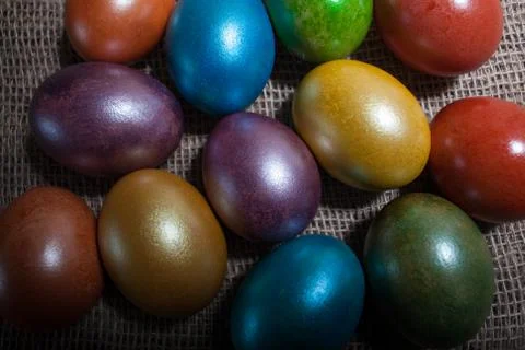 Easter eggs isolated Stock Photos