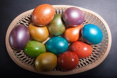 Easter eggs isolated Stock Photos
