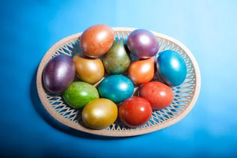 Easter eggs isolated Stock Photos