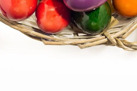 Easter eggs isolated Stock Photos