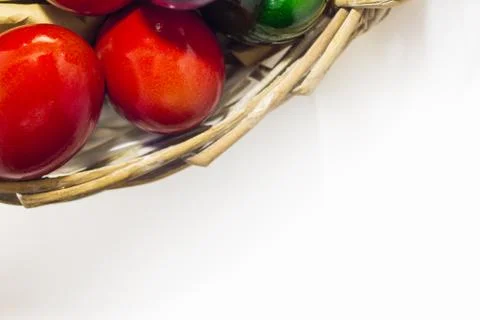 Easter eggs isolated Stock Photos