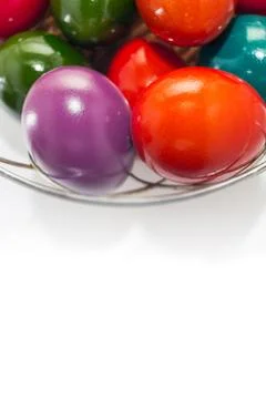 Easter eggs isolated Stock Photos