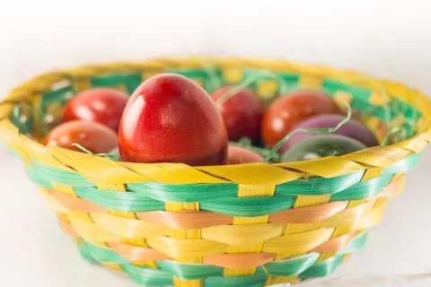Easter eggs isolated Stock Photos